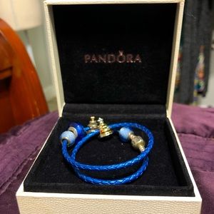 New Pandora Blue Charm Bracelet in Box